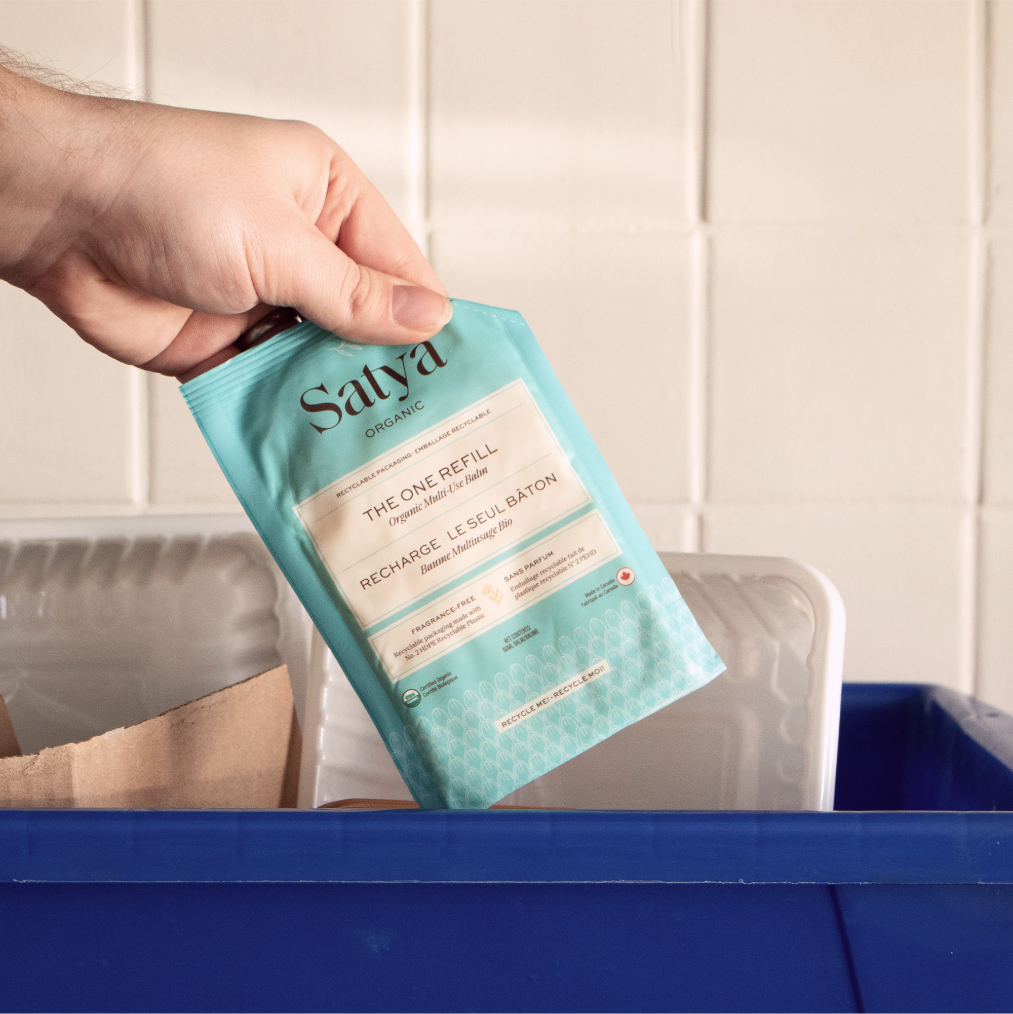 The Multi-Use Refill Pouch is recyclable.