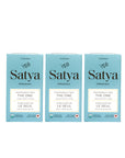 Three Satya Organic Multi Use Travel tins.